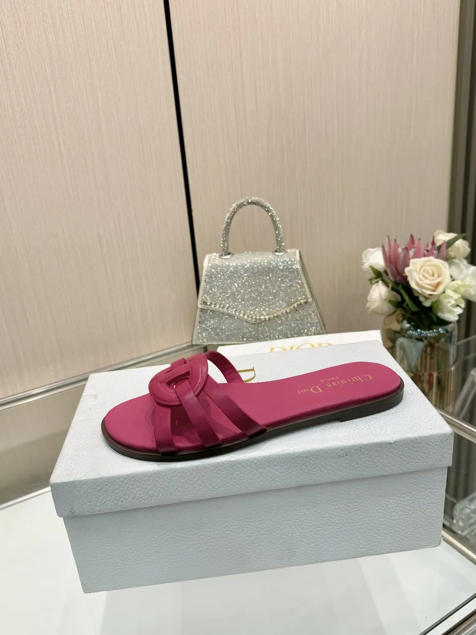 👟👟Ex-factory price 340👟👟 Dior new model, 9 colors available, cowhide fabric, code number 35-42, leather sole +40